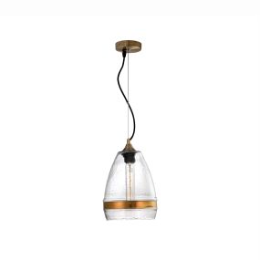 Nova Luce Chicago - lampe suspendue - Ø 20 x 175 cm - bronze