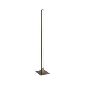 Searchlight Tribeca - lampe à poser - 10 x 8 x 50 cm - 7,8W LED inclus - argent satiné et blanc