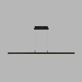 Searchlight Tribeca - lampe suspendue - 118,5 x 8 x 123 cm - 16,5W LED inclus - noir et blanc mat
