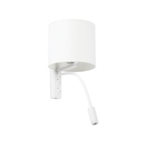 Faro Tira - applique murale avec interrupteur - 18 x 21 x 48 cm - 3W LED inclus - blanc mat