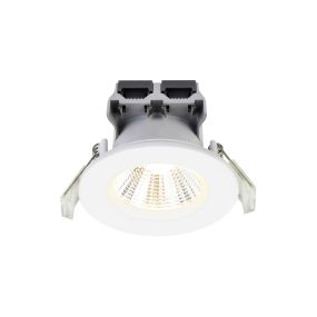 Nordlux Fremont 3-Kit - spot encastré - Ø 85 mm, Ø 72 mm taille d'encastrement - 3 x 4,5W dimmable LED inclus - IP65 - blanc - blanc chaud (2700K)