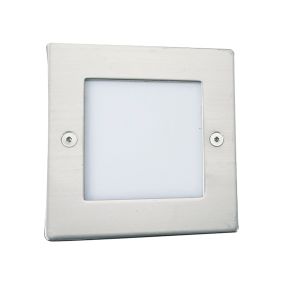 Searchlight Ankle - applique encastrée - 7,1 x 5,1 x 7,1 cm - 1W LED inclus - IP54 - acier inoxydable