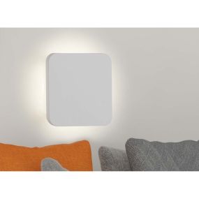 Searchlight Gypsum - applique à peindre - 15 x 15 cm - 5W LED inclus - blanc