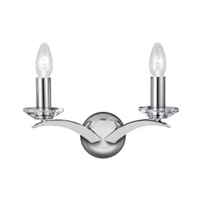 Searchlight Kensington - applique murale - 32 x 17 cm - chrome