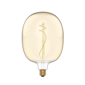 Daylight Italia Lampe LED Ellipse - Ø 17 x 26,4 cm - E27 - 8,5W dimmable - 2200K - ambre