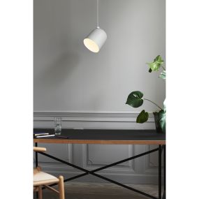 Design for the People Angle 27 - lampe suspendue - Ø 20,6 x 331,5 cm - blanc et gris