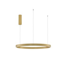 Nova Luce Elowen - lampe suspendue - Ø 80 x 150 cm - 77W LED dimmable inclus - or