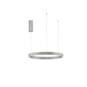 Nova Luce Elowen - lampe suspendue - Ø 60 x 150 cm - 60W dimmable LED inclus - silver