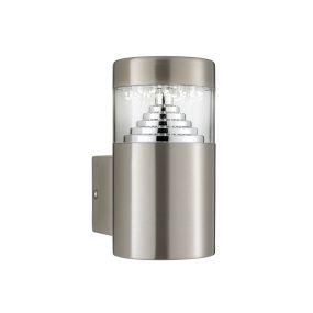 Searchlight Brooklyn - Applique d'extérieur - 8 x 14 cm - 1,8W LED inclus - IP44 - acier inoxydable