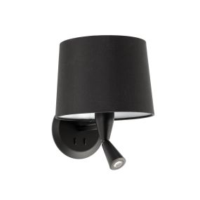 Faro Conga - applique murale - 21,5 x 19 x 17,3 cm - 3W LED inclus - noir mat