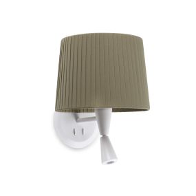 Faro Samba - applique murale avec interrupteur - 21,5 x 19 x 17,3 cm - 3W LED inclus - vert et blanc