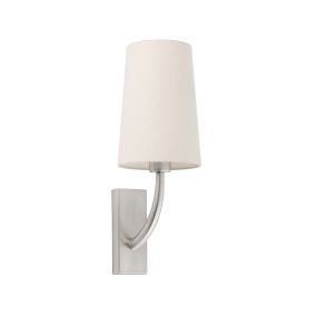 Faro Rem - applique murale - 16,5 x 21 x 47 cm - beige et nickel mat