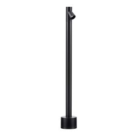 Nova Luce Lord - lampe de jardin - Ø 8 x 60 cm - 4W LED inclus - IP65 - noir sablé