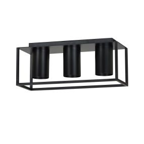 Emibig Tiper 3 - plafonnier - 36 x 15 cm - noir