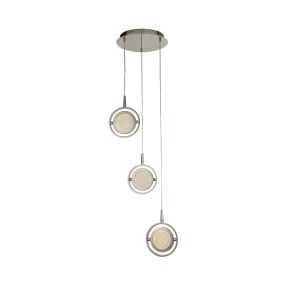 Searchlight Gyroscope - lampe suspendue - Ø 42 x 160 cm - 56W LED dimmable inclus - chrome