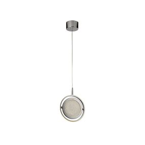 Searchlight Gyroscope - lampe suspendue - 25,5 x 160 cm - 24W LED dimmable inclus - chrome