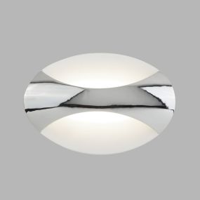 Searchlight Led Wall - applique murale - 21 x 14,5 cm - 6,5W LED inclus - chrome
