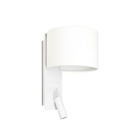 Faro Fold - applique murale avec interrupteur - 20 x 22 x 30 cm - 3W LED inclus - blanc mat