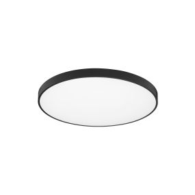 Nova Luce Perfect Profile - plafonnier - Ø 80 x 10 cm - 80W LED dimmable inclus - noir