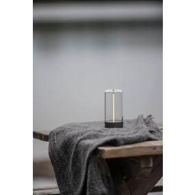 Konstsmide Edison XS - lampe de table - 7 x 7 x 14,5 cm - 0,4W LED dimmable inclus - IP54 - anthracite