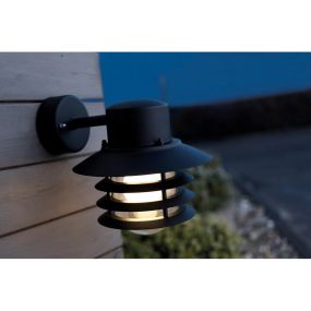 Nordlux Vejers Down - applique murale extérieure - 22 x 23 cm - IP54 - noir