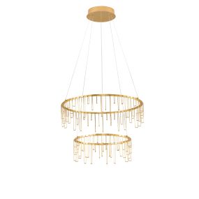 Nova Luce Stellar - lampe suspendue - Ø 65 x 150 cm - 41W dimmable LED inclus - doré