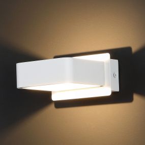 Maxlight Tokyo - applique murale - 12 x 14 x 7 cm - 4,5W LED inclus - blanc