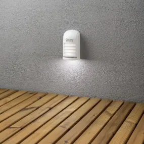Konstsmide Prato - lampe murale extérieure à piles - 7,3 x 5 x 13 cm - IP54 - blanc