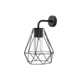 Nova Luce Isidora - applique d'extérieur - 25 x 27 x 40 cm - IP54 - noir