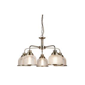 Searchlight Bistro II - lampe suspendue - Ø 58 x 88 cm - laiton antique