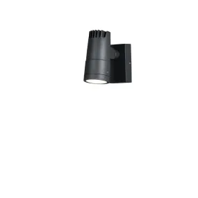 Konstsmide Andria – applique murale extérieure – 7 x 13,5 x 15 cm – LED 9W inclus – IP54 – anthracite