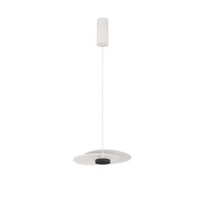 Nova Luce Olea - lampe suspendue - 35 x 190 x 32 cm - 16W dimmable LED inclus - blanc sablé