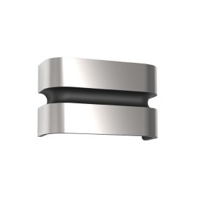 Lutec Maya - applique murale extérieure - 18 x 6 x 11 cm - 15W LED inclus - IP44 - acier inoxydable