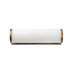 Faro Danubio - applique murale - 28,5 x 8 x 9 cm - 9W LED inclus - IP44 - bronze
