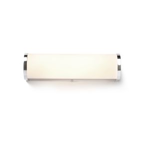 Faro Danubio - applique murale - 28,5 x 8 x 9 cm - 9W LED inclus - IP44 - chrome brillant
