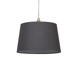 Abat-jour conique Clyde Searchlight - Ø 30 x 19 cm - charbon