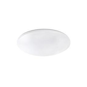 Faro Bic - plafonnier - Ø 60 x 14,5 cm - 60W LED dimmable inclus - blanc mat