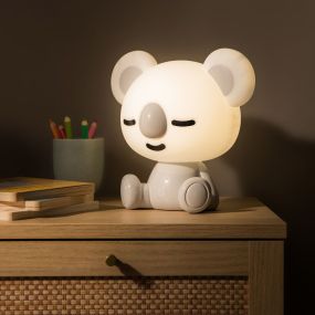 Zuma Line Animals Koala - lampe de table - 26 x 26 cm - 3W LED dimmable inclus - gris