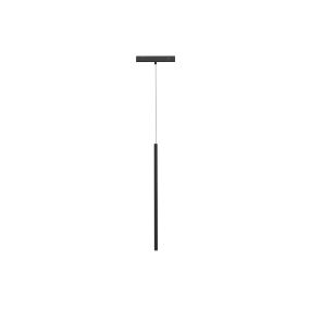 Nova Luce Ultra Slim - lampe suspendue sur rail - Ø 1,5 cm x 150 cm - 5W LED inclus - noir