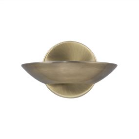 Searchlight Wall - applique murale - 17 x 11 cm - 8W LED inclus - laiton antique