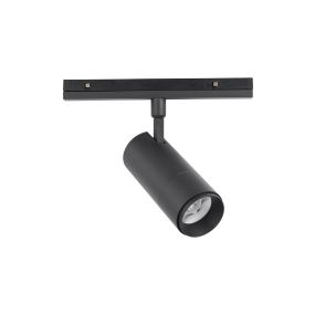 Nova Luce Buxton L - spot pour système de rail magnétique - 24,5 x 6,5 x 21 cm - 20W TRIAC LED dimmable inclus - noir sable