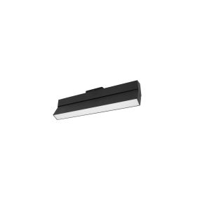 Nova Luce Buxton L - luminaire pour système de rail magnétique - 40,7 x 3,4 x 11,6 cm - 22W TRIAC dimmable LED inclus - inclinable - noir sable