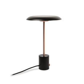 Faro Hoshi - lampe à poser - Ø 26 x 40 cm - 12W LED dimmable inclus - noir et cuivre