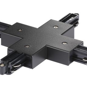 Nordlux Link X-Connector - accessoires pour rails - 17,2 x 17,2 x 1,8 cm - noir