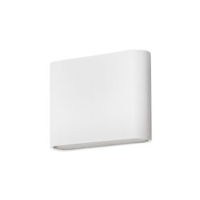 Nova Luce Soho - applique murale extérieure - 12 x 3 x 9 cm - 2 x 3W LED inclus - IP54 - blanc
