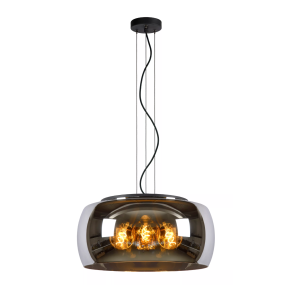 Lucide Olivia - lampe suspendue - Ø 50 x 158 cm - fumé