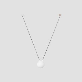 Faro Mine - lampe suspendue 1L - blanc mat - verre