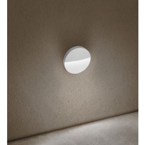 Century Italia Paseo - applique murale extérieure - Ø 11 x 2,5 cm - 4W LED inclus - IP54 - blanc