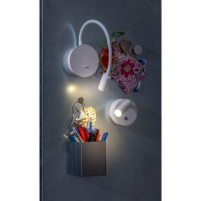 ETH Wispo - applique murale - Ø 9,5 x 3 cm - LED dimmable 3W inclus - blanc