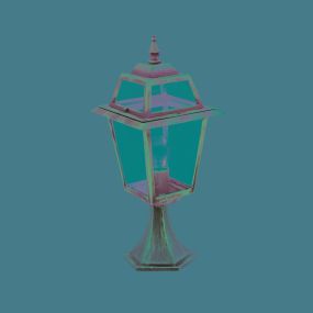 Searchlight New Orleans - lampe sur pied - 21 x 21 x 49,5 cm - IP44 - noir et or